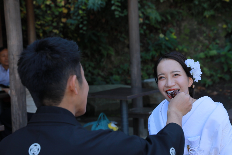  お団子を食べて少し休憩♪