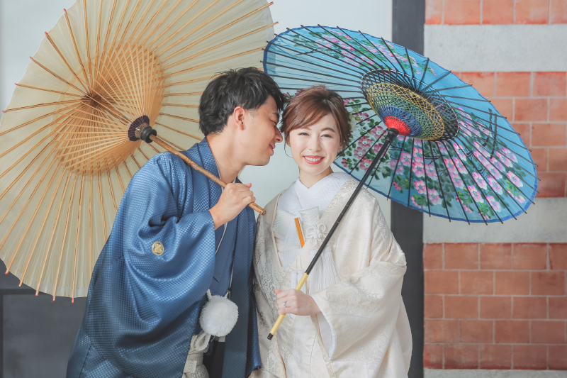 個性を表現できるカラフルな番傘あります!