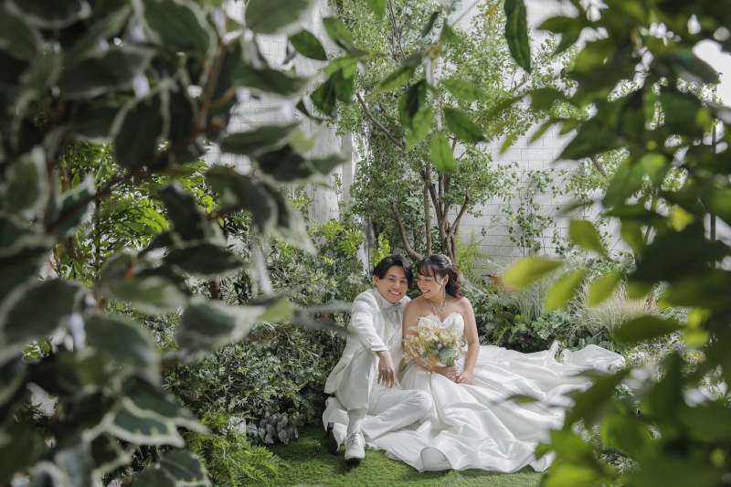 最後はガーデン風スタジオで