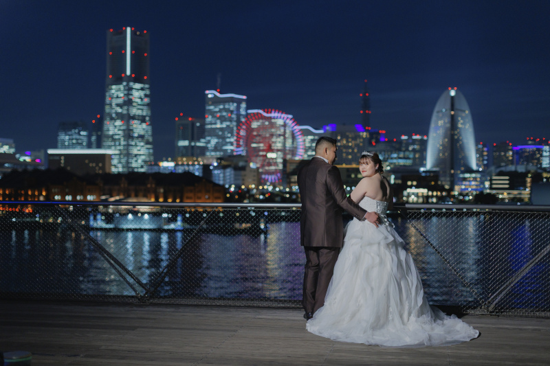 みなとみらい越しに