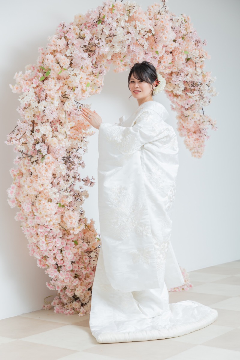 桜×白無垢