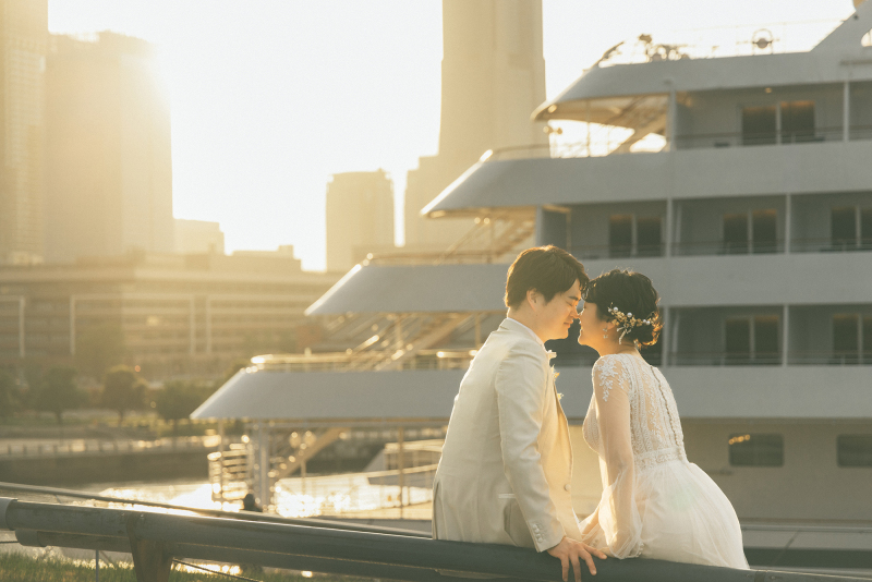 船のある大桟橋