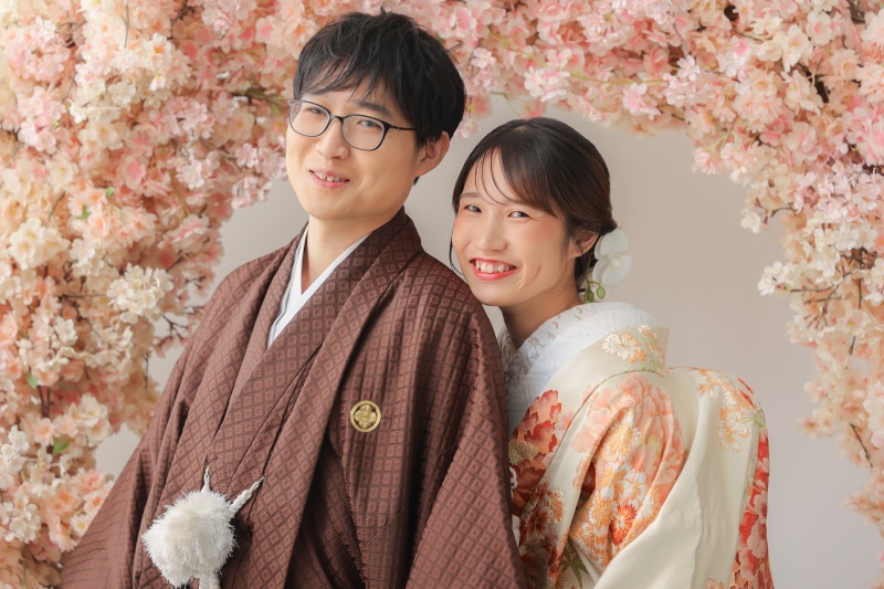 桜で華やかに