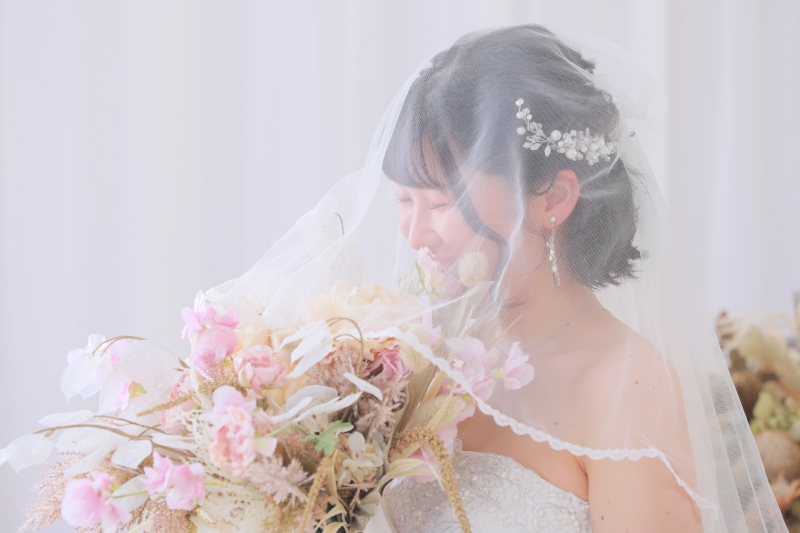 ベール越しのご新婦様