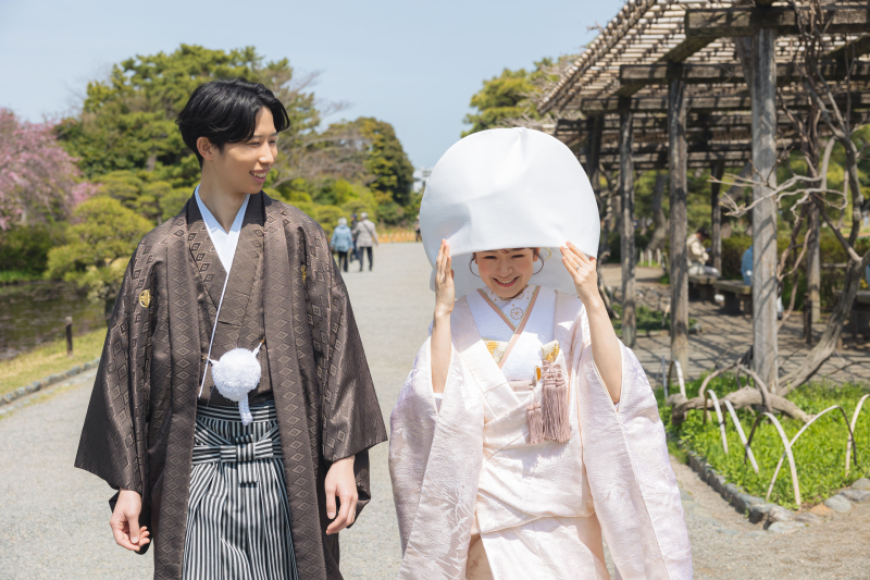 飛びそうな綿帽子