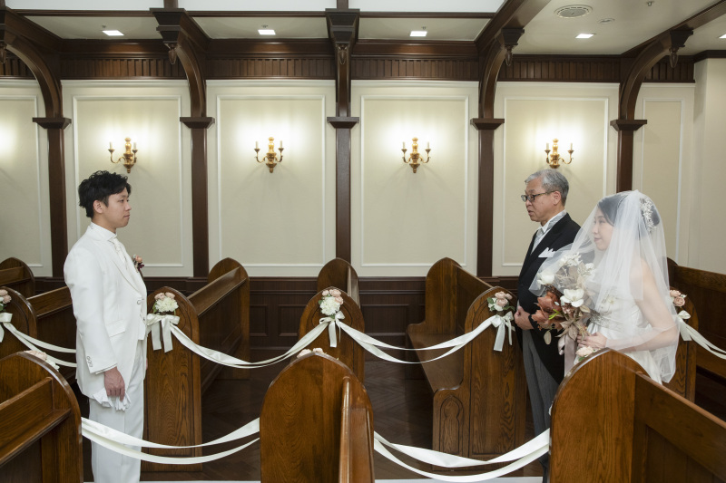 新婦様・お父様入場2