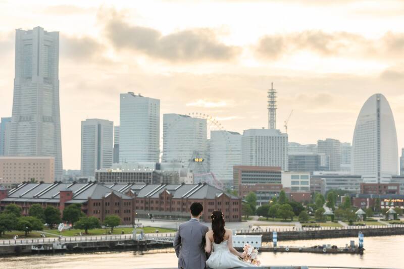 大桟橋夕景撮影7