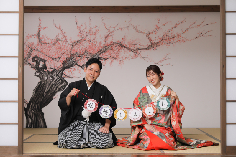 お正座でご報告ショット!