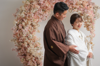 本格的なお茶室で撮影を