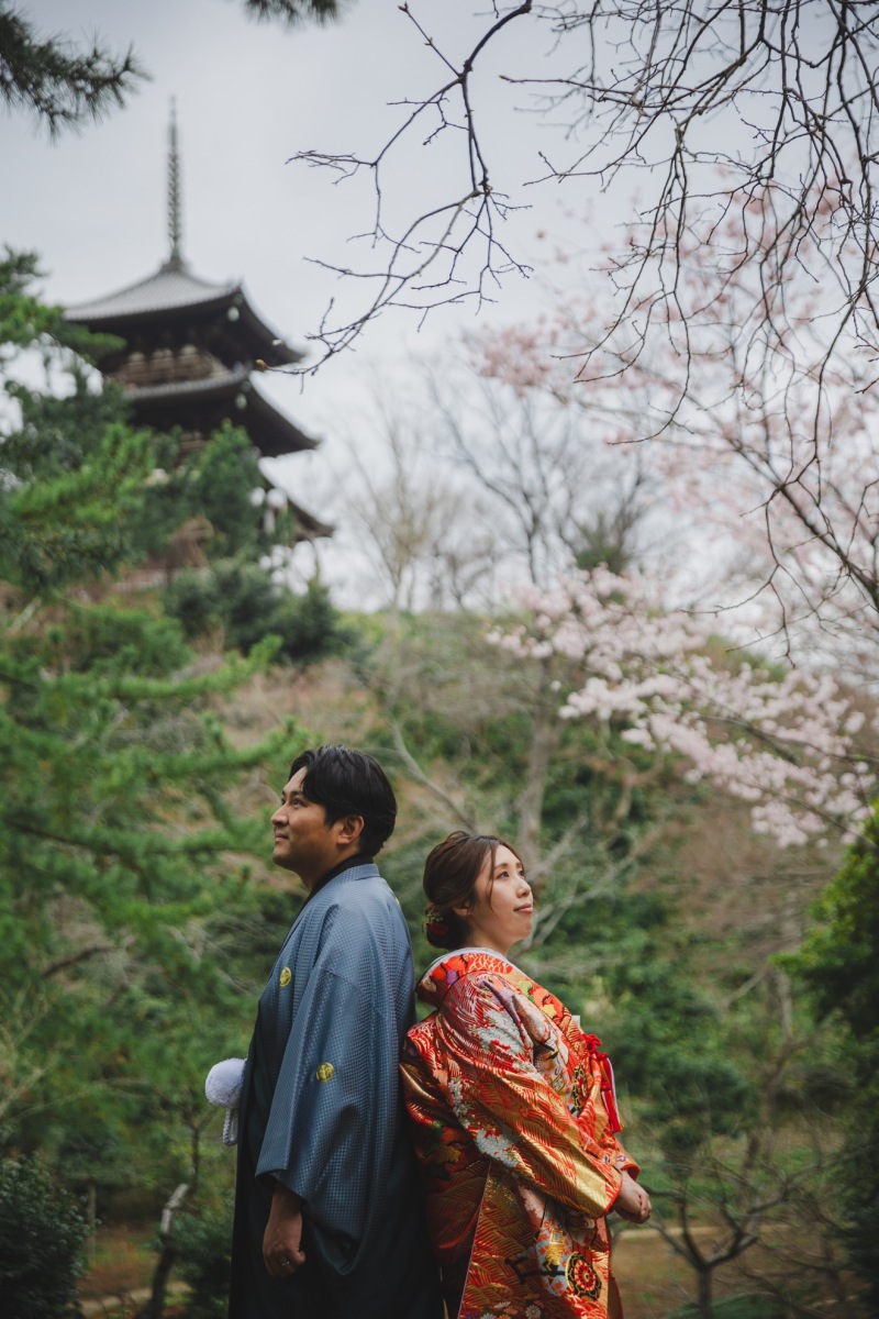 印象的な三重塔