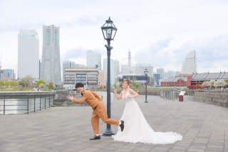 【横浜らしさを背景に】みなとみらいロケーション