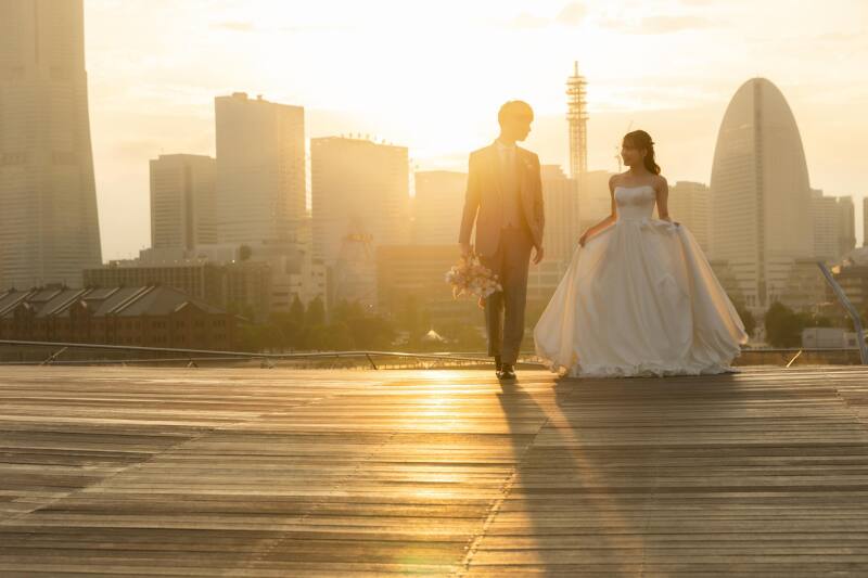 大桟橋夕景撮影5