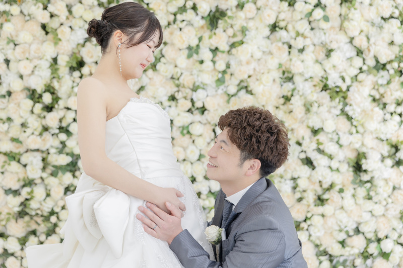 お腹に語りかける一枚