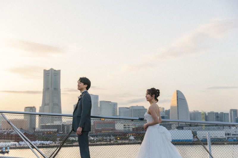 大さん橋夕景夜景