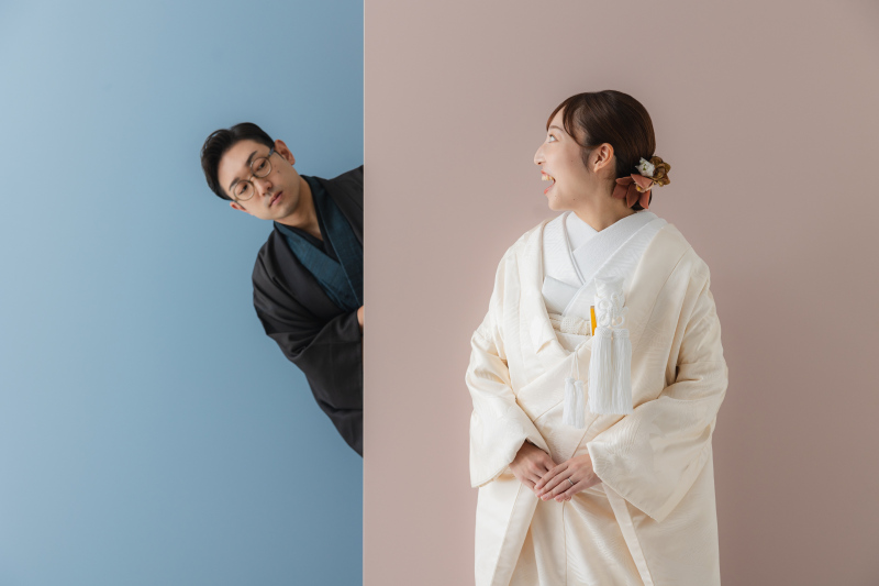 ひょっこり新郎さん!!