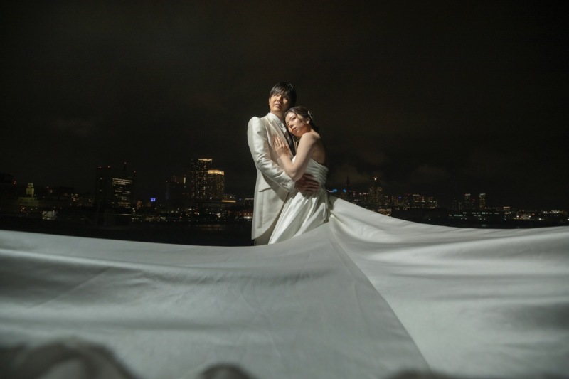 チュールを靡かせて