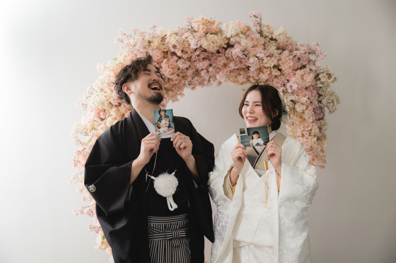 和装は屋内庭園スタジオから!