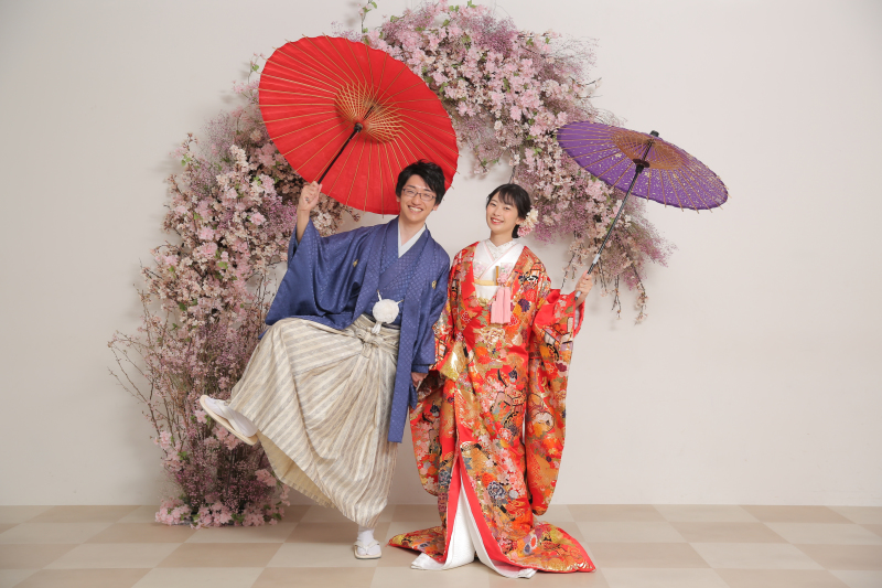 和装でも躍動感ある写真を！