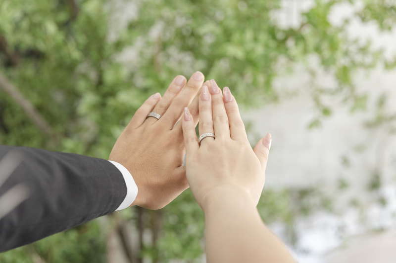 最後には指輪のショットも