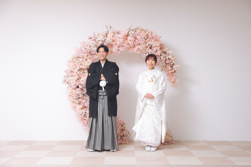 白無垢に着替えて。