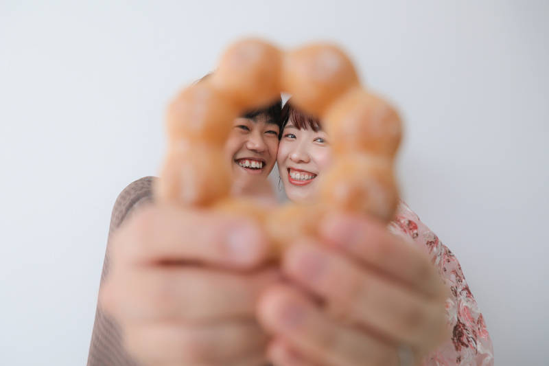 ほっぺをくっつけて