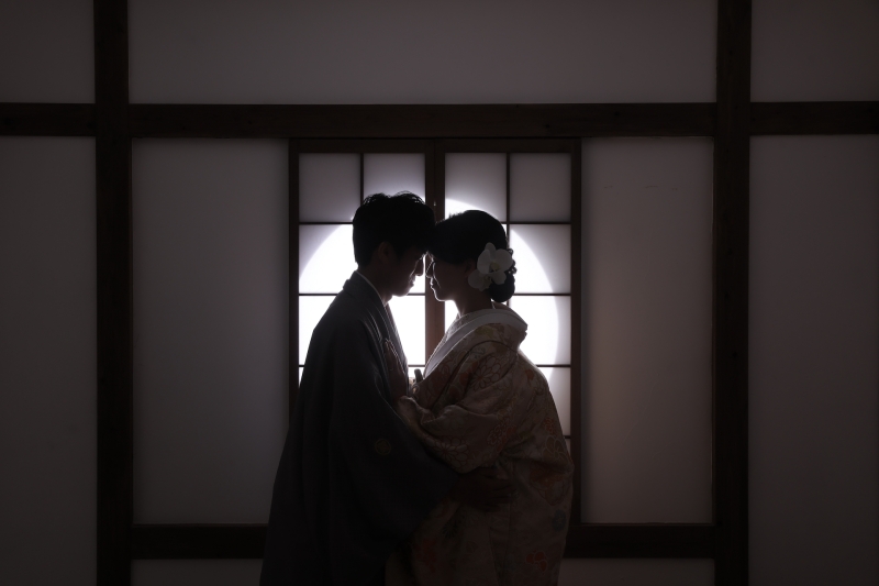 障子のシルエット