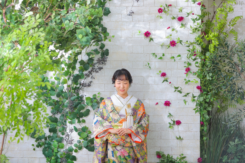 ハウススタジオでナチュラルテイストの和装撮影 photo by 谷澤明美