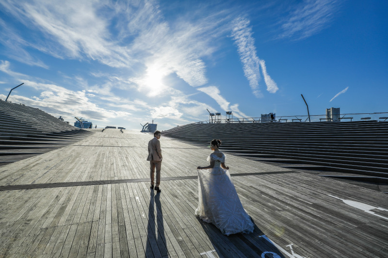 本日は日中の大桟橋の撮影のご紹介です。