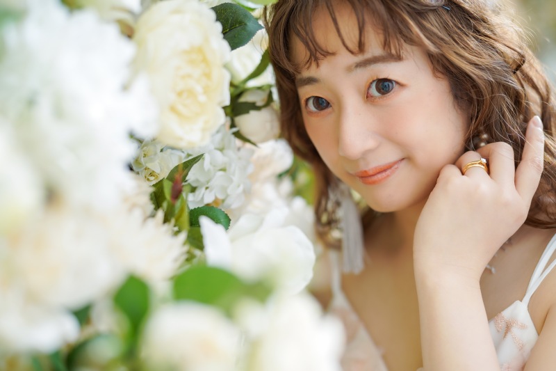 ハウスの定番♪お花の背景で....