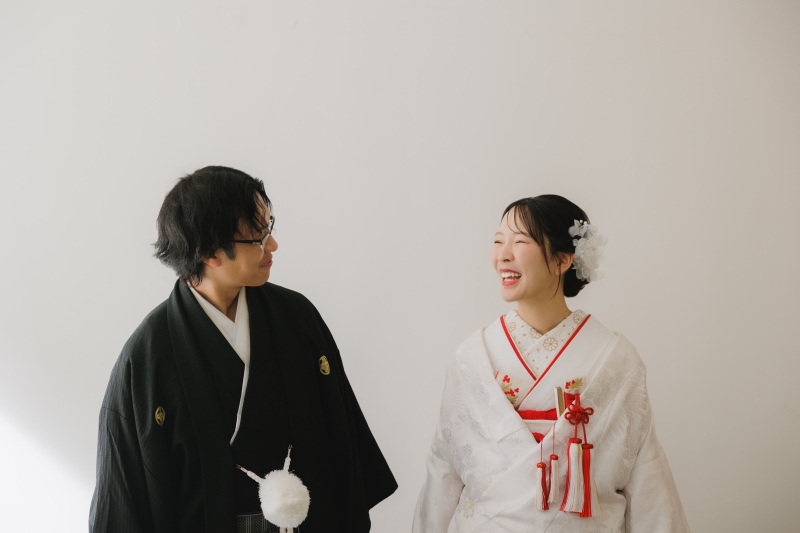 和装に着替えて、弾けるスマイル