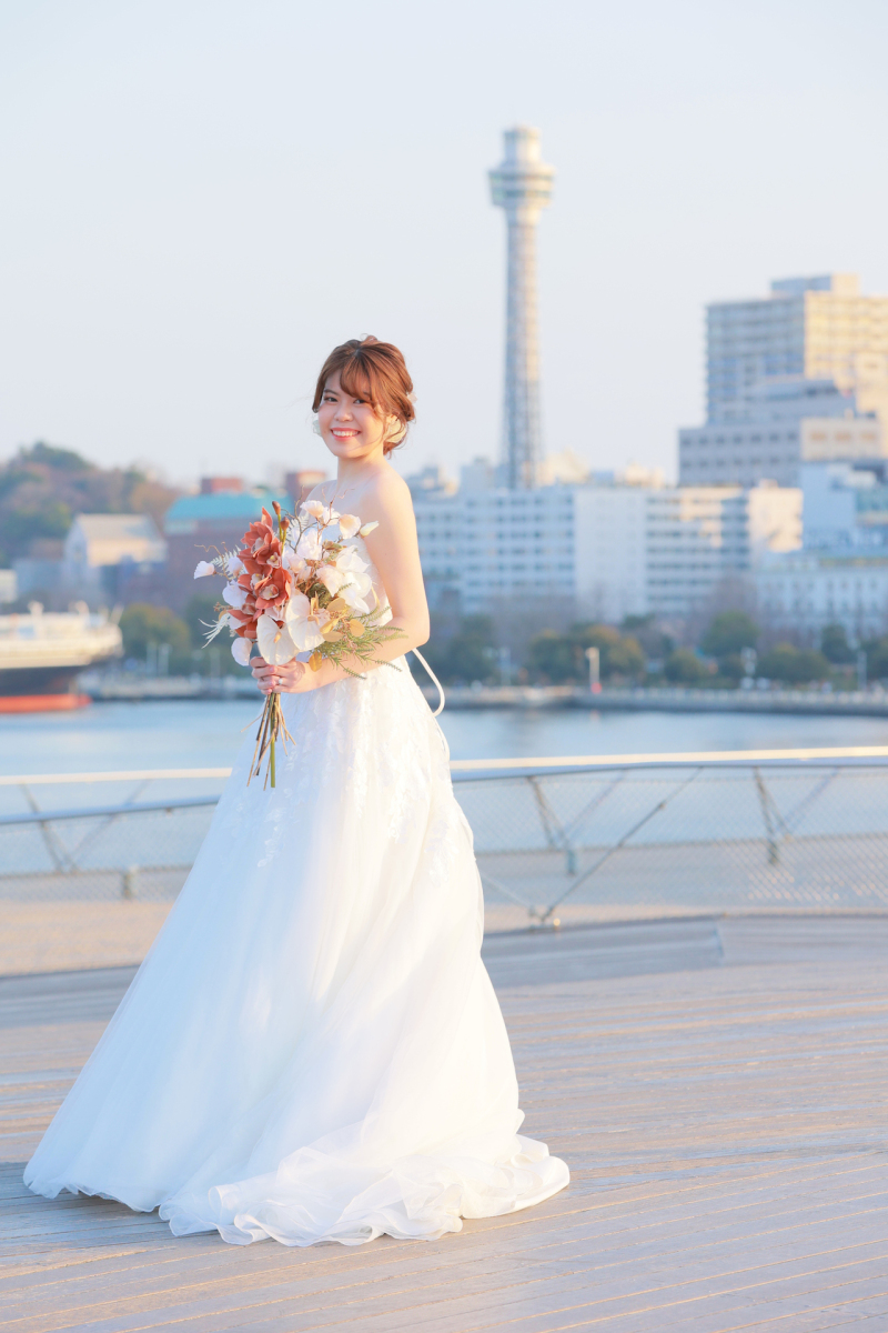 ご新婦様ソロショットに挑戦