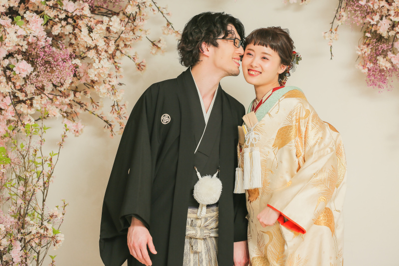 お二人のイメージに合わせて記念の一枚を♪
