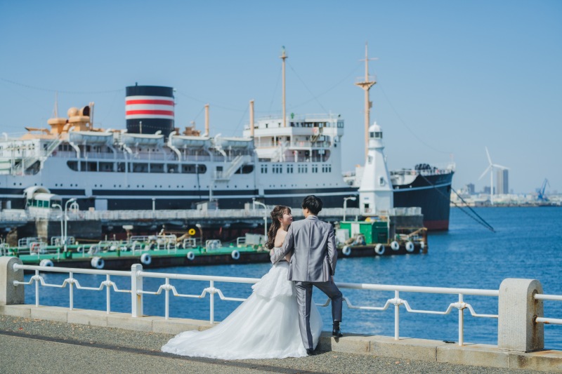 山下公園と氷川丸