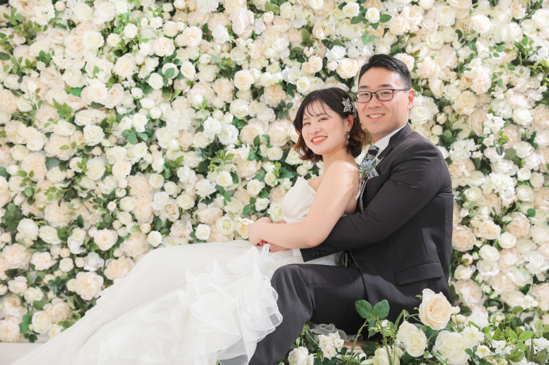 お花に埋もれた感じ