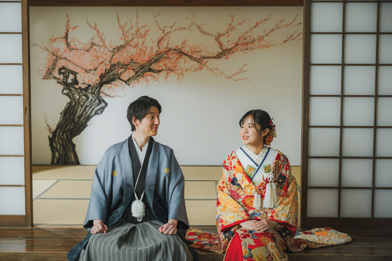 見つめ合って、いつもの二人