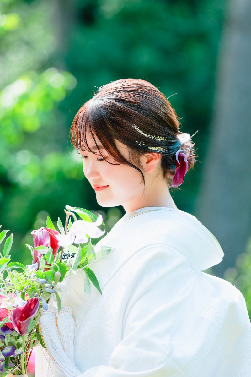 個性が光るヘアメイク