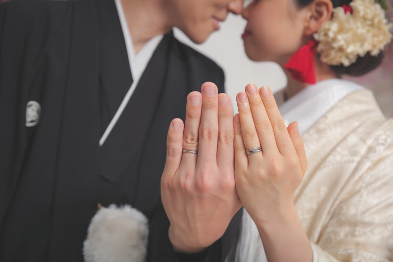 結婚指輪もしっかり写真に残しましょう!