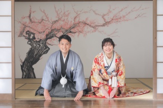 笑顔溢れる屋内庭園スタジオ