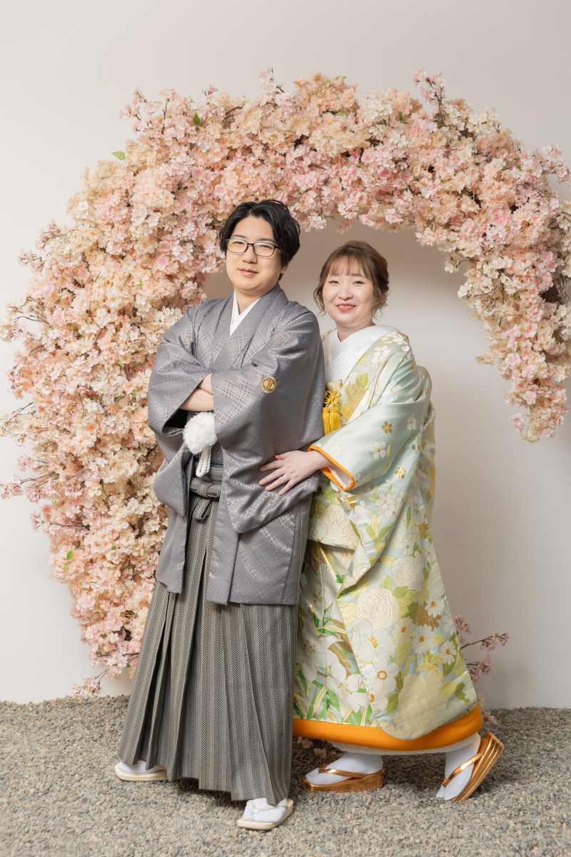 和装は屋内庭園スタジオで
