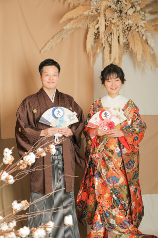 パンパスグラスのオブジェ