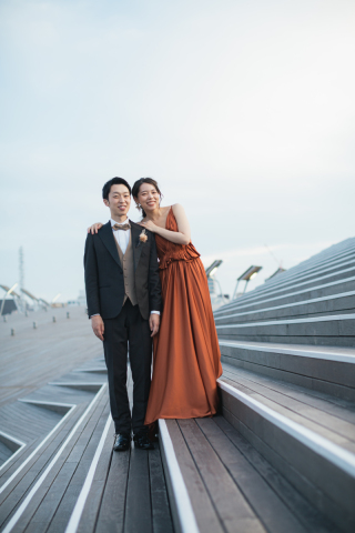 夕景の大桟橋ロケーション！