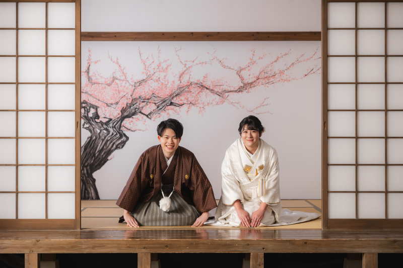 年賀状でも使える正座のショット!