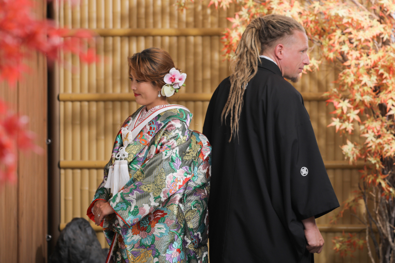 紅葉の雰囲気で!