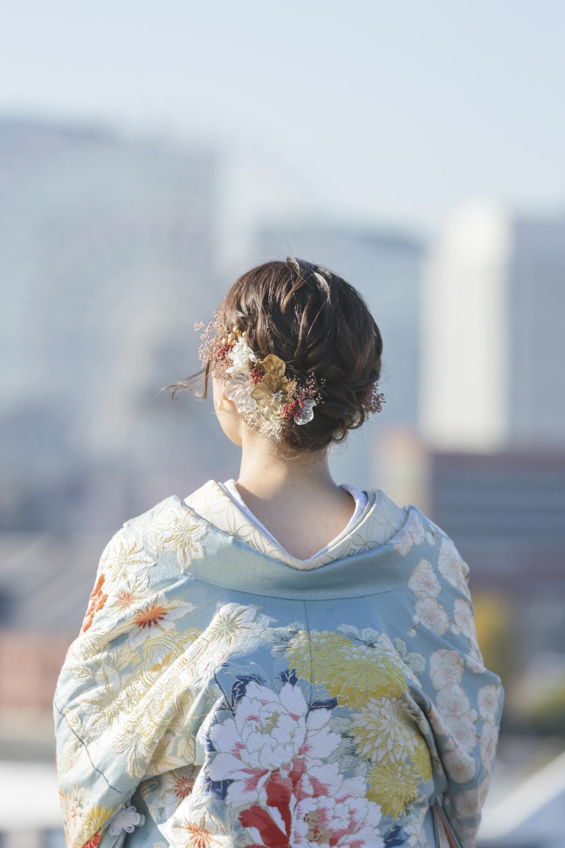 ご新婦様の凜とした姿がとっても素敵な一枚