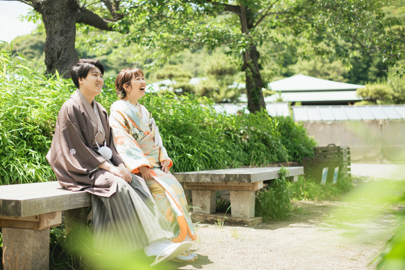 休憩中のお二人。