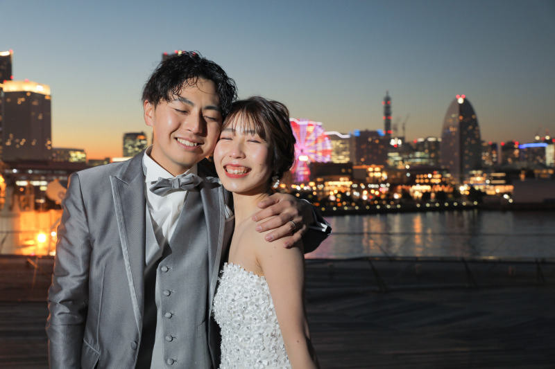 幸せそうな笑顔