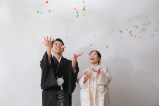 笑顔の絶えないスタジオ撮影！