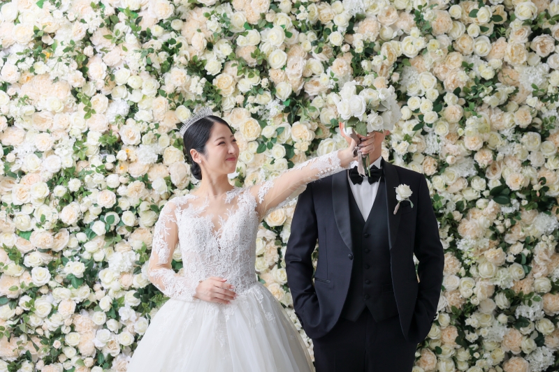 薔薇の背景で！