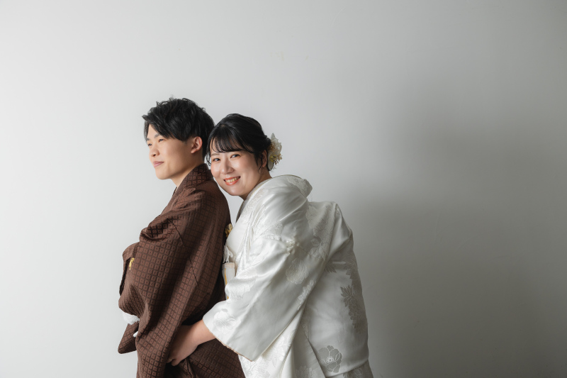 今度は新婦さんからハグ!