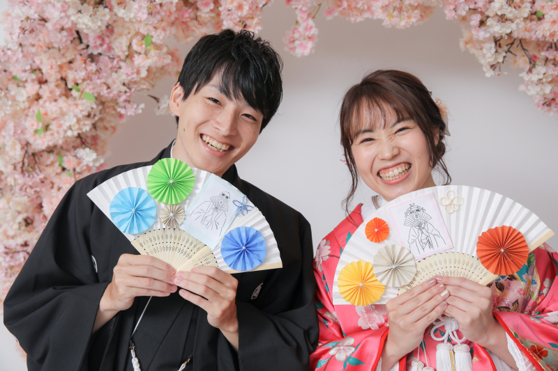 桜のアーチの前で! 5